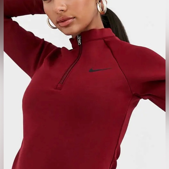Nike dress Sportswear Long-Sleeve
Dress Burgundy Red Wine Size M - Picture 4 of 5